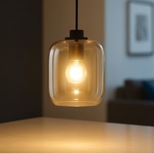 Ondaluce so verve 2 lampada a sospensione vetro ambra