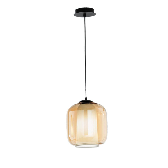 Ondaluce so verve 2 lampada a sospensione vetro ambra Ondaluce so verve 2 lampada a sospensione vetro ambra