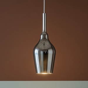Gea luce ofelia lampada a sospensione colore cromo