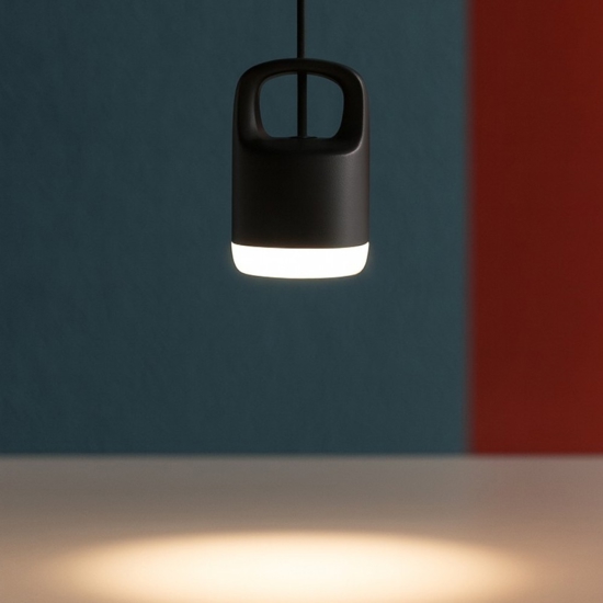 Lampade a sospensione design led 5w 3000k nero vivida bag