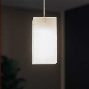 Lampada a sospensione vetro bianco 