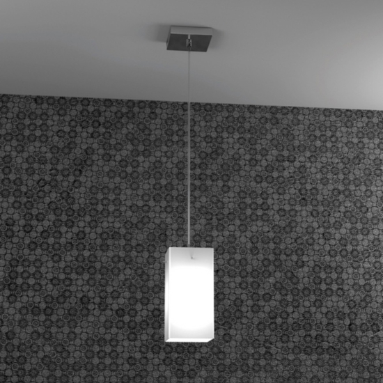 Lampada a sospensione vetro bianco 