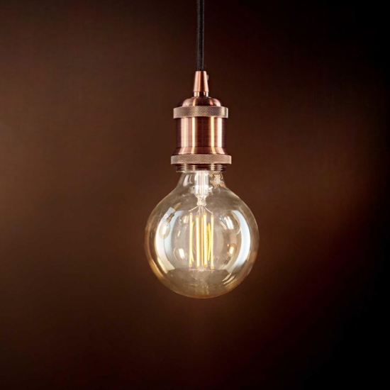 Frida sp1 lampada a sospensione pendente rame nero ideal lux