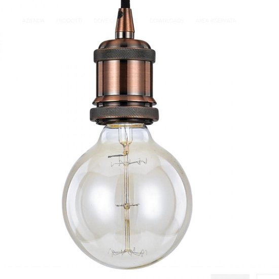 Frida sp1 lampada a sospensione pendente rame nero ideal lux