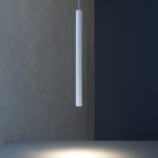 Affralux lampada a sospensione maya led 3w 3000k cilindro bianco