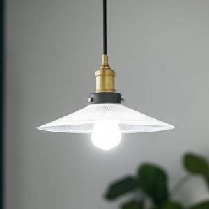Lampada a sospensione per isola industriale in vetro metallo oro e nero