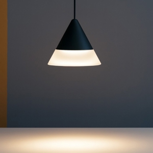 Visualizza i dettagli per Lampada a sospensione cono nero led 3000k linea light verdi ca113dbbwdi Lampada a sospensione cono nero led 3000k linea light verdi ca113dbbwdi