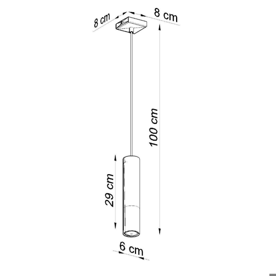 Lampada  a sospensione per isola cilindro nero cromo Lampada  a sospensione per isola cilindro nero cromo