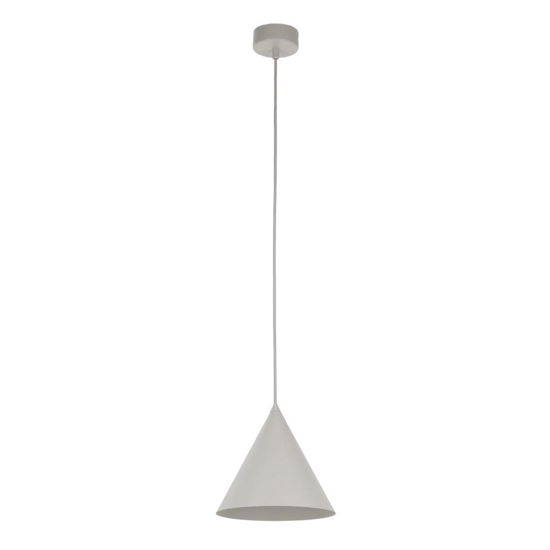 Lampada cono a sospensione beige 19cm
