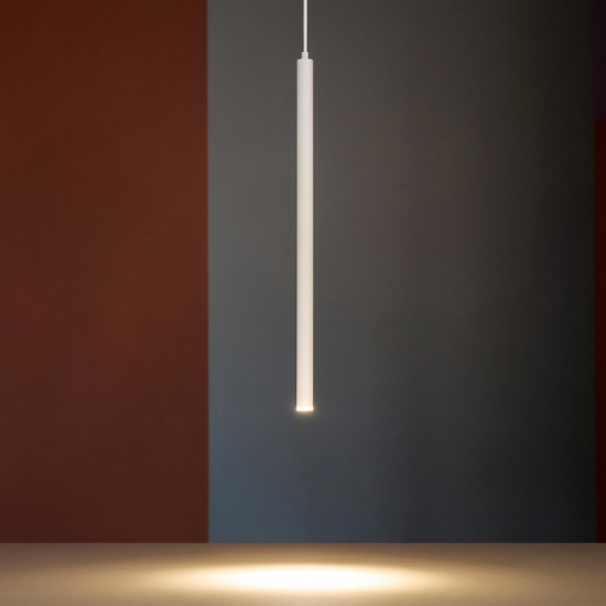 Ultrathin sp d100 round bianco ideal lux lampada sospensione cilindro led Ultrathin sp d100 round bianco ideal lux lampada sospensione cilindro led