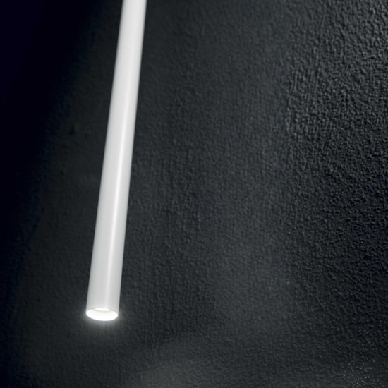 Ultrathin sp d100 round bianco ideal lux lampada sospensione cilindro led Ultrathin sp d100 round bianco ideal lux lampada sospensione cilindro led