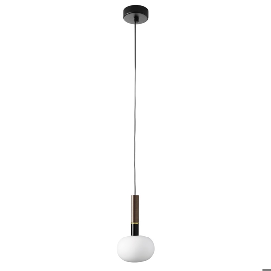 Miloox mose lampada a sospensione bronzo vetro bianco da comodino Miloox mose lampada a sospensione bronzo vetro bianco da comodino