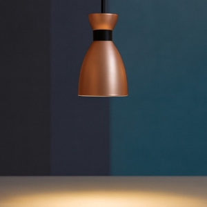 Lampada a sospensione vintage per soggiorno rame