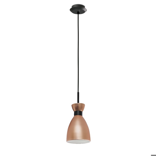 Lampada a sospensione vintage per soggiorno rame