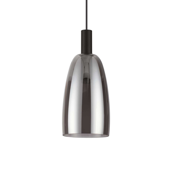 Coco-2 sp ideal lux lampada a sospensione per cucina vetro fume' led 3000k