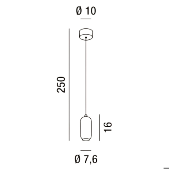 Lampada a sospensione bullet verde petrolio led perenz Lampada a sospensione bullet verde petrolio led perenz
