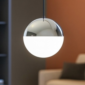 Lampada a sospensione rossini linea light cromo led 6w 3000k ca112dchwdi