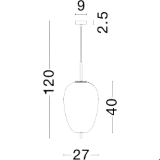 Lampada a sospensione oro ottone vetro bianco