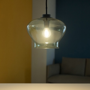 So verve 2 ondaluce lampada a sospensione vetro verde