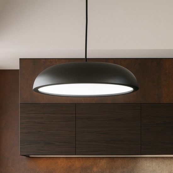 Lampadario per cucina nera per tavolo led 27w dimmerabile isyluce zenal