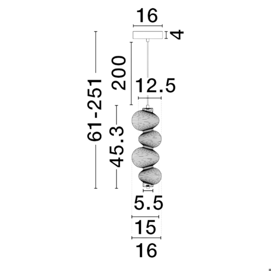 Lampada a sospensione moderna led 3000k per camera da letto Lampada a sospensione moderna led 3000k per camera da letto