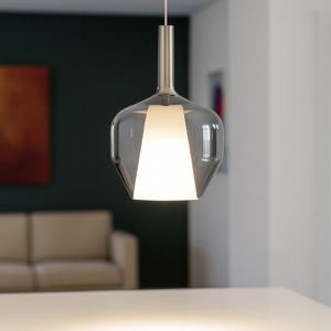Visualizza i dettagli per Maytoni duality lampada a sospensione per isola cucina in vetro fume' Maytoni duality lampada a sospensione per isola cucina in vetro fume'