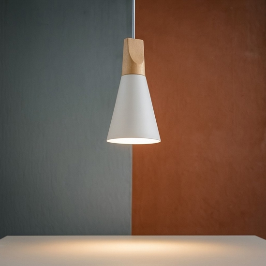 Maytoni bicones lampada a sospensione bianca moderna