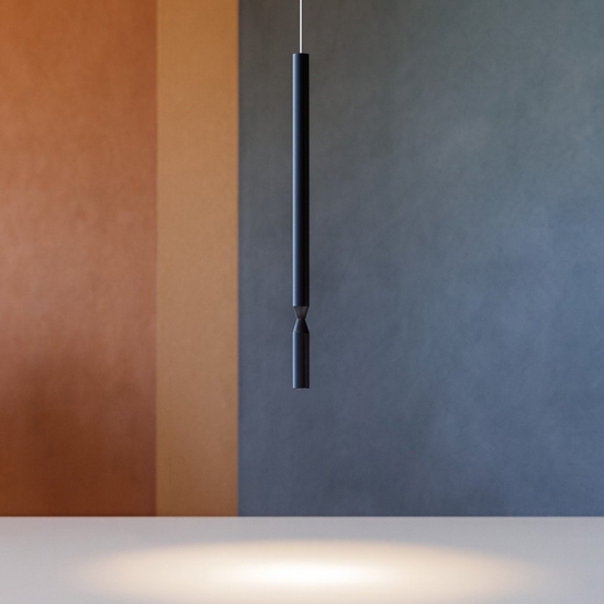 So tubic ondaluce lampada a sospensione per tavolo da pranzo cilindro nero led So tubic ondaluce lampada a sospensione per tavolo da pranzo cilindro nero led