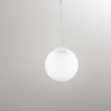 Affralux potiri lampada a sospensione sfera vetro bianco per bagno