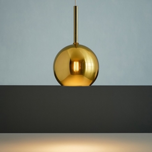 Lampada a sospensione per isola sfera oro topligt future