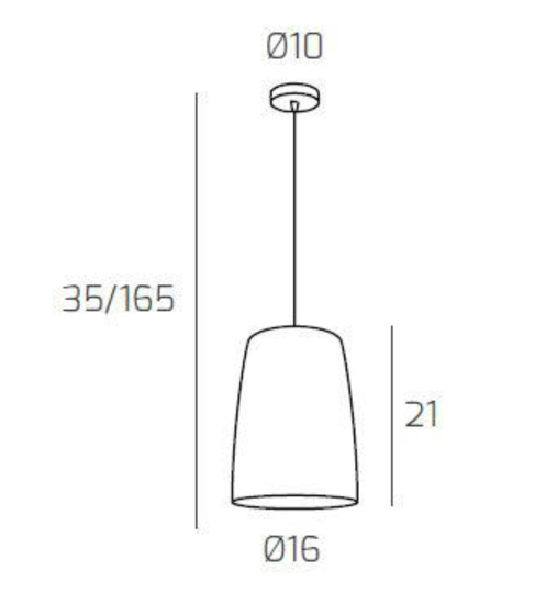 Lampada a sospensione cono vetro rame trasparente shade toplight