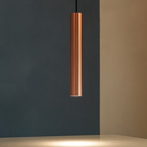 Look sp1 d06 lampada cilindro a sospensione rame ideal lux