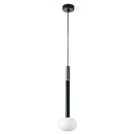 Lampada mose a sospensione cilindro bronzo design moderno sforzin miloox Lampada mose a sospensione cilindro bronzo design moderno sforzin miloox
