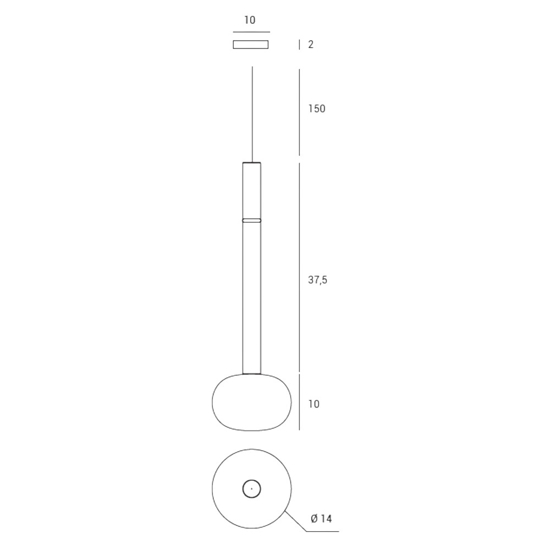 Lampada mose a sospensione cilindro bronzo design moderno sforzin miloox Lampada mose a sospensione cilindro bronzo design moderno sforzin miloox
