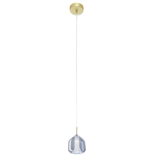 Sforzin miloox xray lampada a sospensione mper camera da letto vetro azzurro