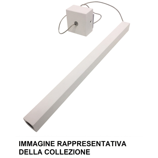 Lampada a sospensione nera da comodino led 3w 3000k affralux tubidiodi