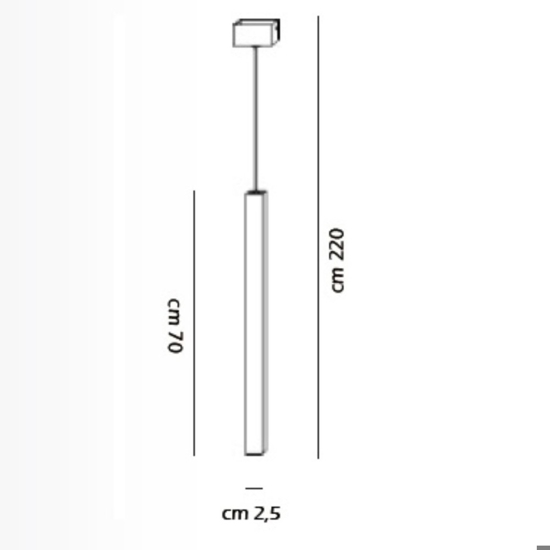 Lampada a sospensione nera da comodino led 3w 3000k affralux tubidiodi