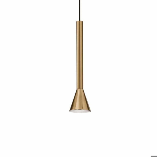Ideal lux diesis sp lampada dorata a sospensione per isola