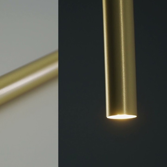 Lampada a sospensione cilindro oro 49 cm