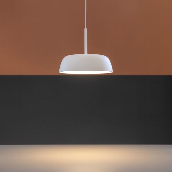 Lampada a sospensione bianca led 12w 3000k 4000k dimmerabile vivida pinco