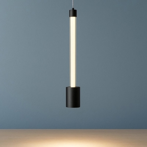 Lampada sospensione design nero pendente led moderna