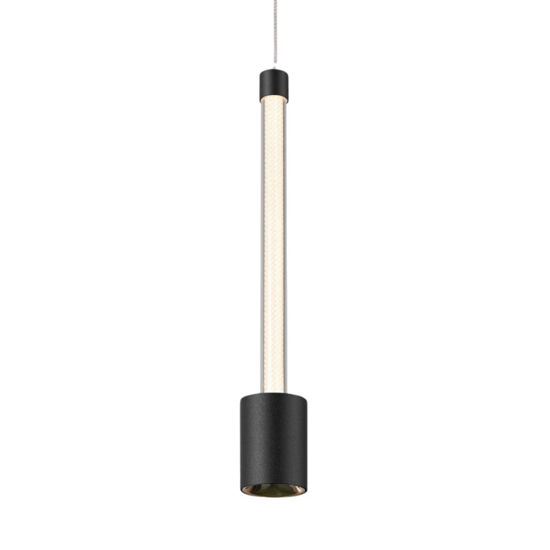 Lampada sospensione design nero pendente led moderna