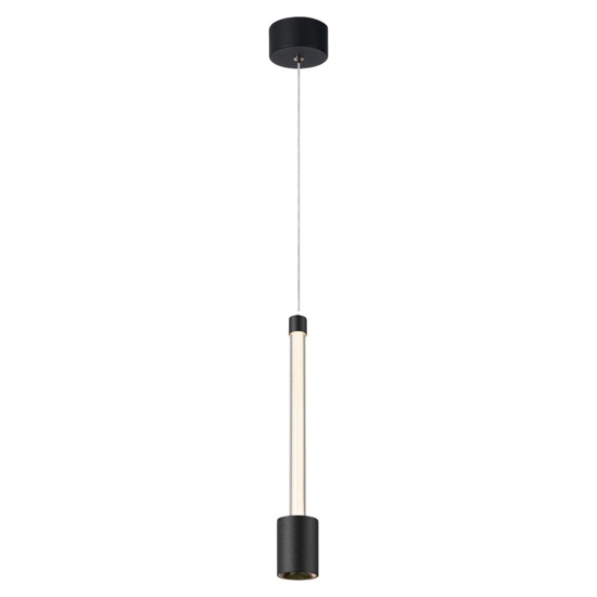 Lampada sospensione design nero pendente led moderna