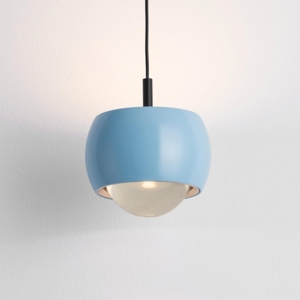 Lampada a sospensione sfera design celeste moderna