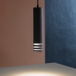 Lampada a sospensione cilindro di nero gea luce emily