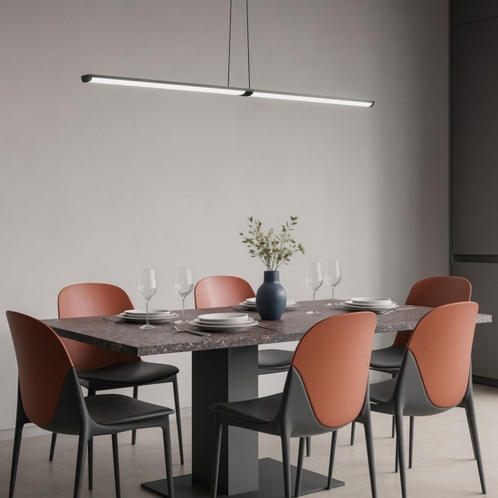 Maytoni supersymmetry lampadario moderno per tavolo soggiorno led 18w 4000k