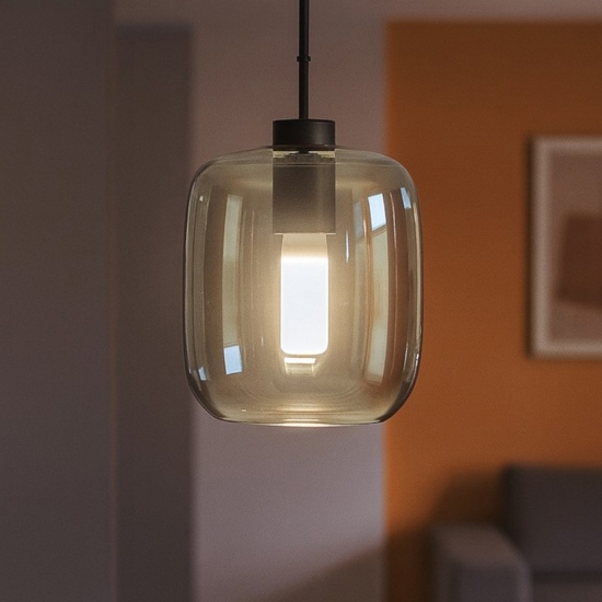 Ondaluce so verve verde base nero lampada a sospensione per comodino camera da letto Ondaluce so verve verde base nero lampada a sospensione per comodino camera da letto