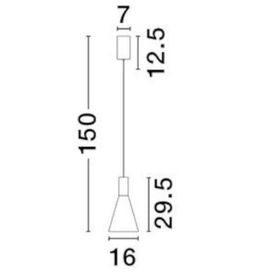 Lampada a sospensione led 3000k da comodino vetro grigio fume Lampada a sospensione led 3000k da comodino vetro grigio fume
