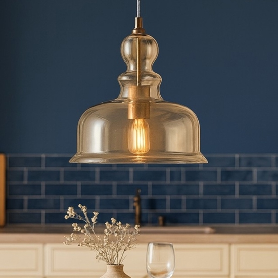 Maytoni tone lampadario per cucina portalampada in vetro