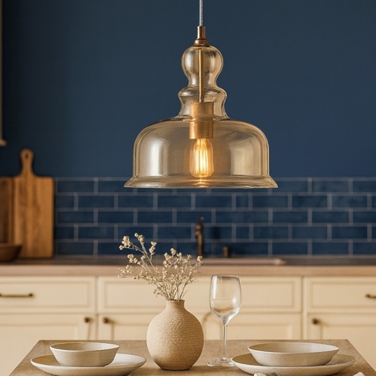Maytoni tone lampadario per cucina portalampada in vetro